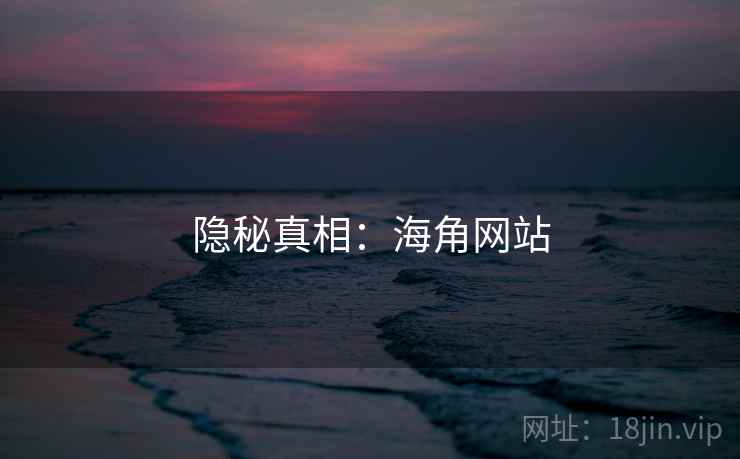 隐秘真相：海角网站